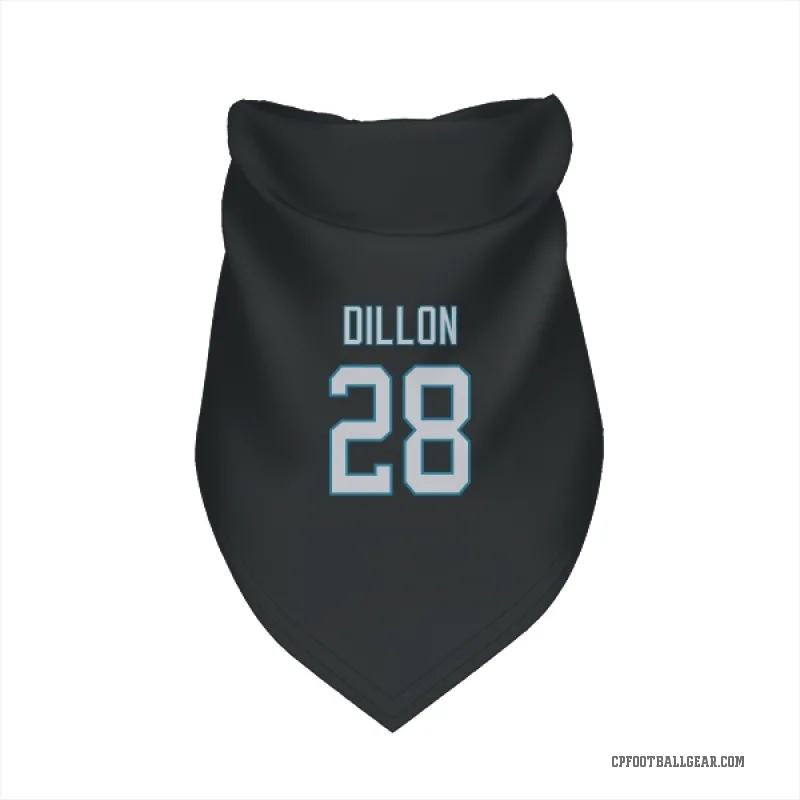 AJ Dillon  Black Carolina Panthers  Cat & Dog Pet Bandana