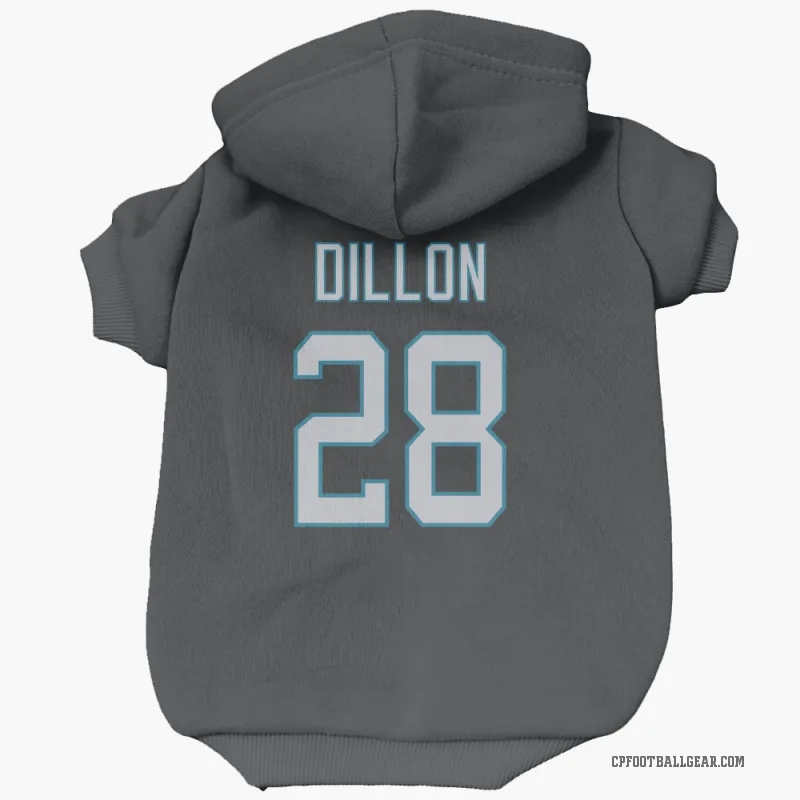 AJ Dillon  Black Carolina Panthers  Cat & Dog Pet Hoodie