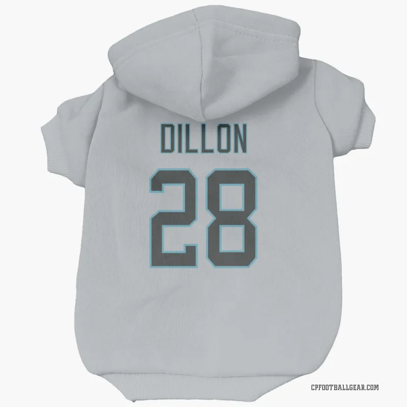 AJ Dillon  Carolina Panthers   Silver Cat & Dog Pet Hoodie