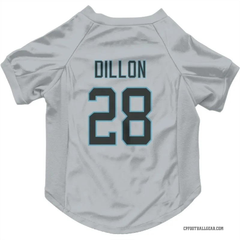 AJ Dillon  Carolina Panthers   Silver Cat & Dog Pet Jersey