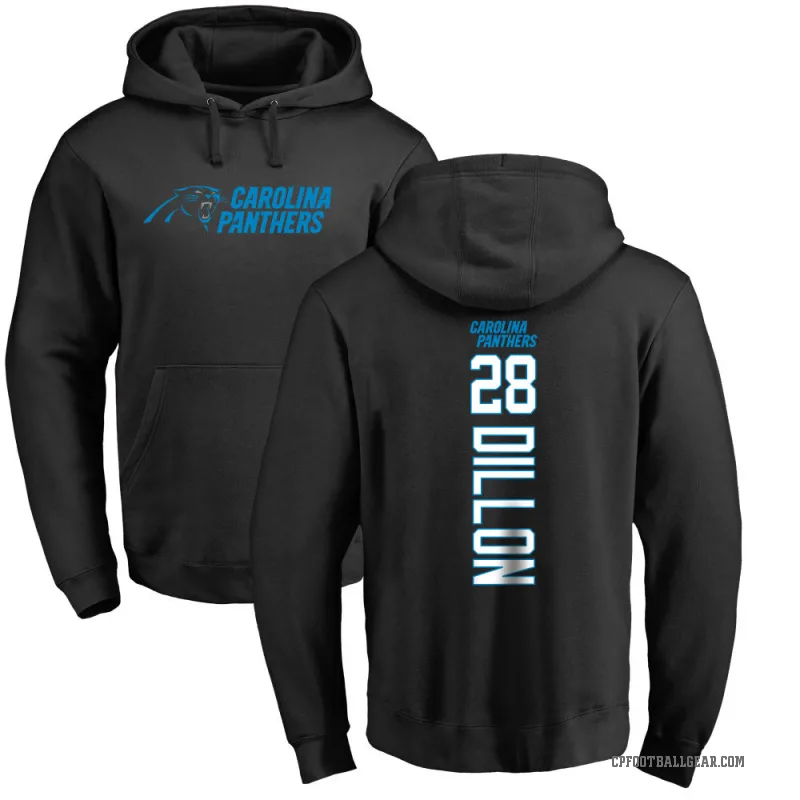 AJ Dillon Men's Black Carolina Panthers Pro Line Backer Pullover Hoodie