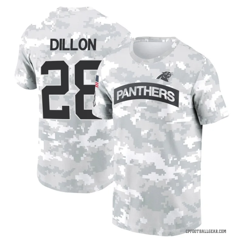 AJ Dillon Men's Camo Carolina Panthers Arctic 2024 Salute to Service Performance T-Shirt
