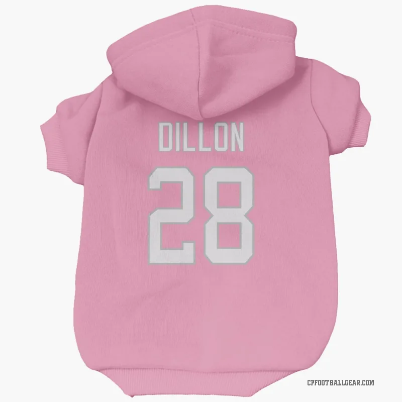 AJ Dillon  Pink Carolina Panthers  Cat & Dog Pet Hoodie