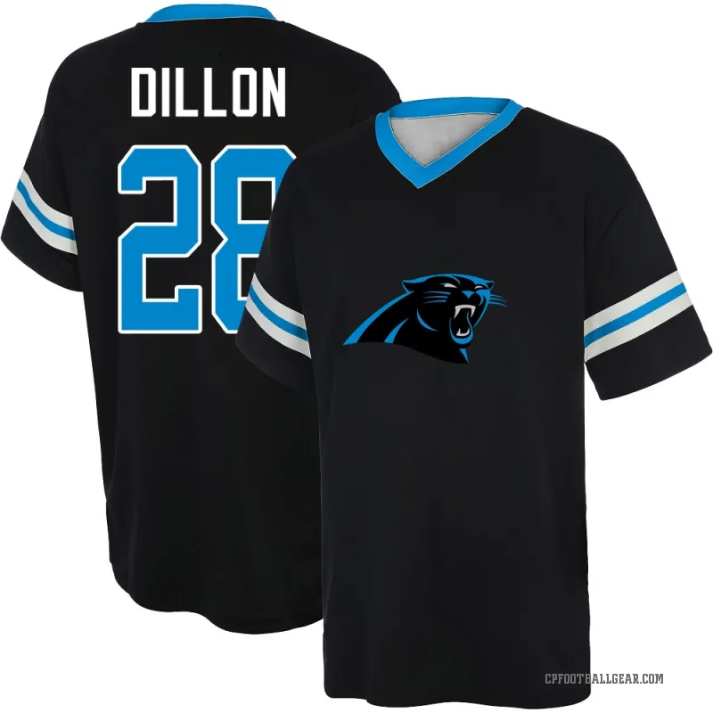 AJ Dillon Youth Black Carolina Panthers Game Day V-Neck T-Shirt