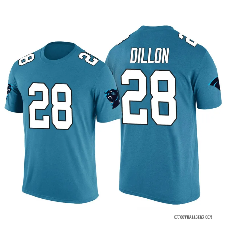 AJ Dillon Youth Blue Carolina Panthers Color Rush T-Shirt