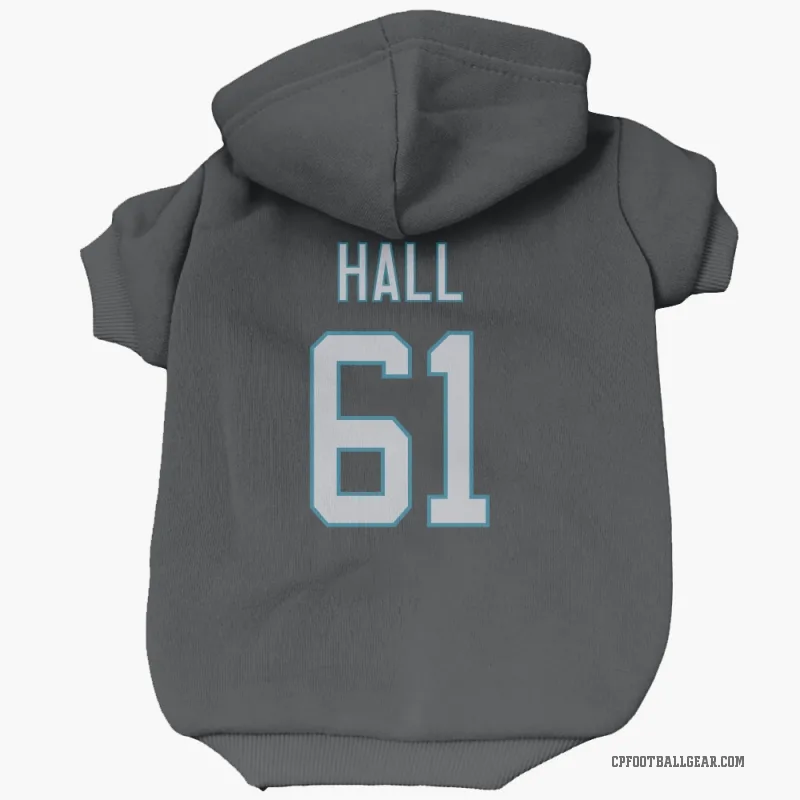 Aaron Hall  Black Carolina Panthers  Cat & Dog Pet Hoodie