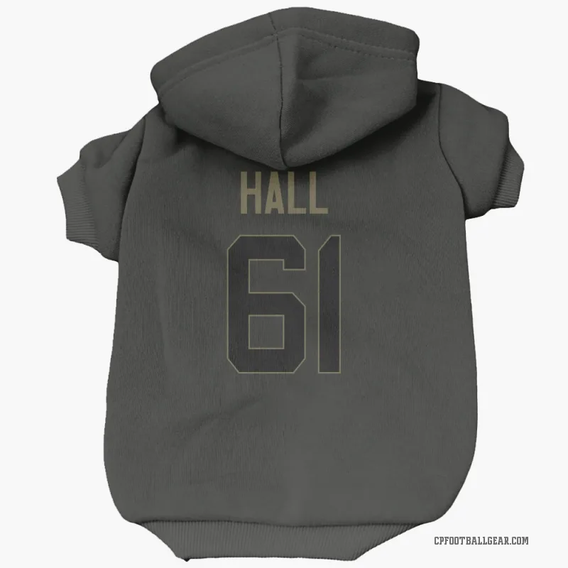 Aaron Hall  Black Carolina Panthers  Service Cat & Dog Pet Hoodie