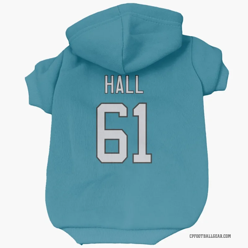 Aaron Hall  Blue Carolina Panthers  Cat & Dog Pet Hoodie