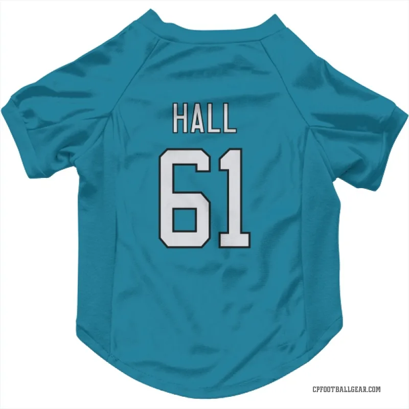 Aaron Hall  Blue Carolina Panthers  Cat & Dog Pet Jersey
