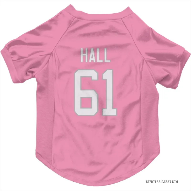 Aaron Hall  Pink Carolina Panthers  Cat & Dog Pet Jersey