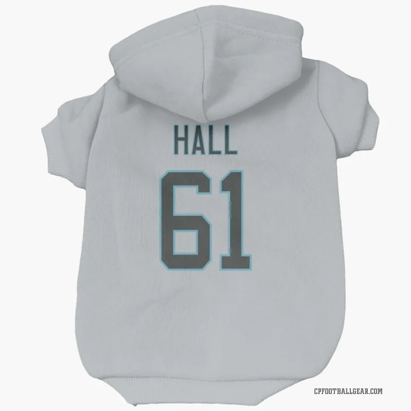 Aaron Hall  White Carolina Panthers  Cat & Dog Pet Hoodie