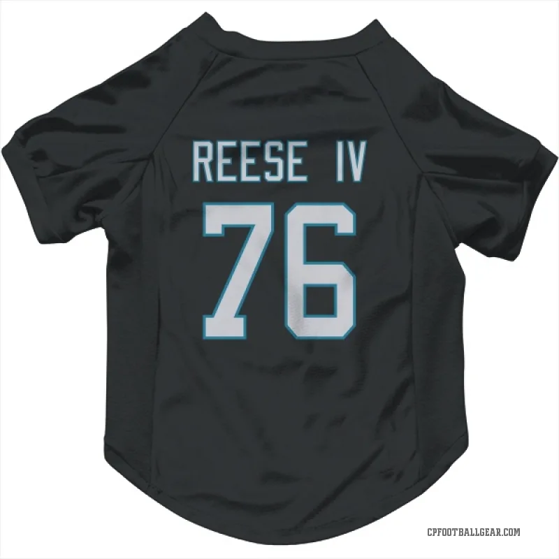 Albert Reese IV  Black Carolina Panthers  Cat & Dog Pet Jersey