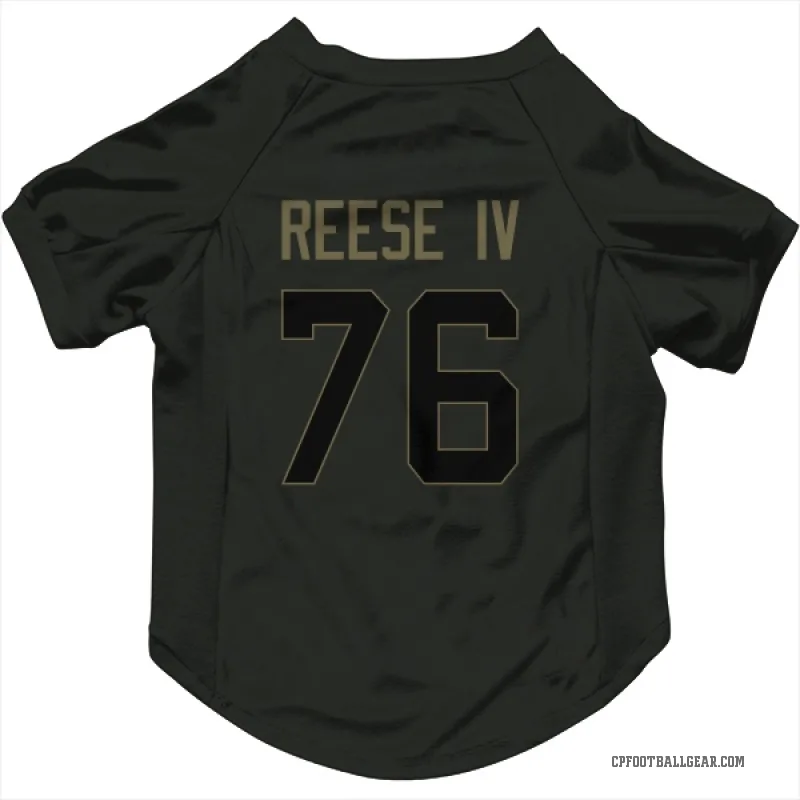 Albert Reese IV  Black Carolina Panthers  Service Cat & Dog Pet Jersey