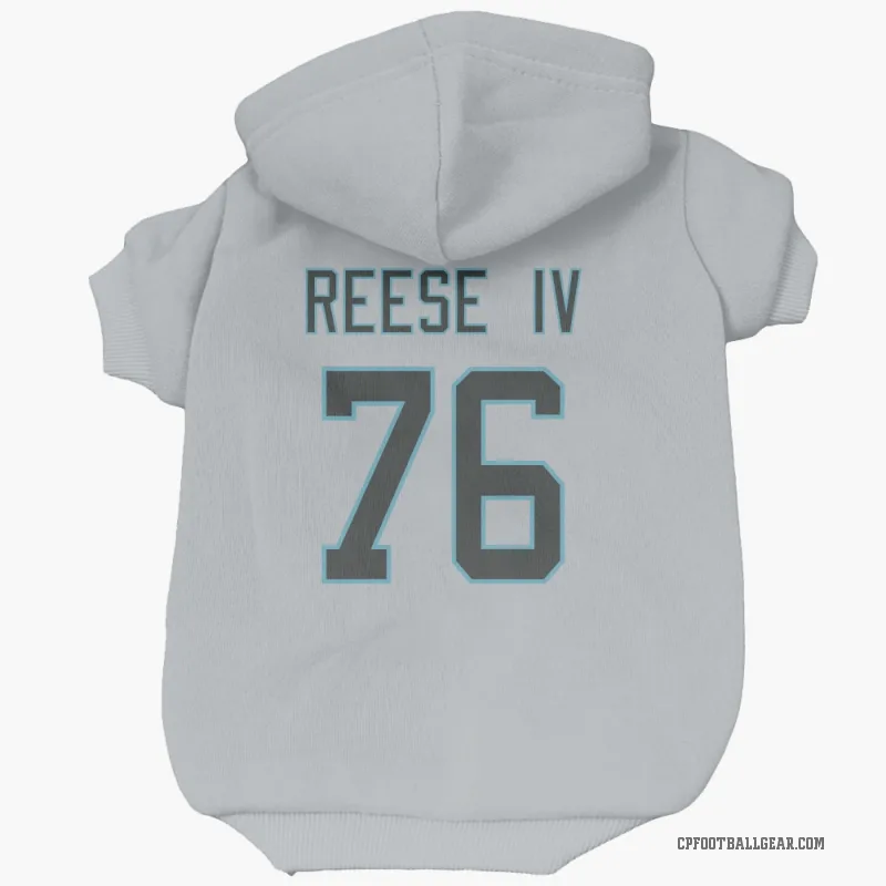 Albert Reese IV  White Carolina Panthers  Cat & Dog Pet Hoodie