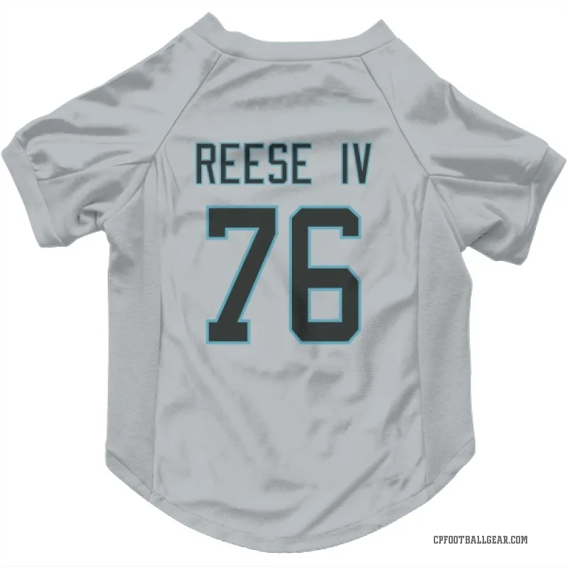Albert Reese IV  White Carolina Panthers  Cat & Dog Pet Jersey