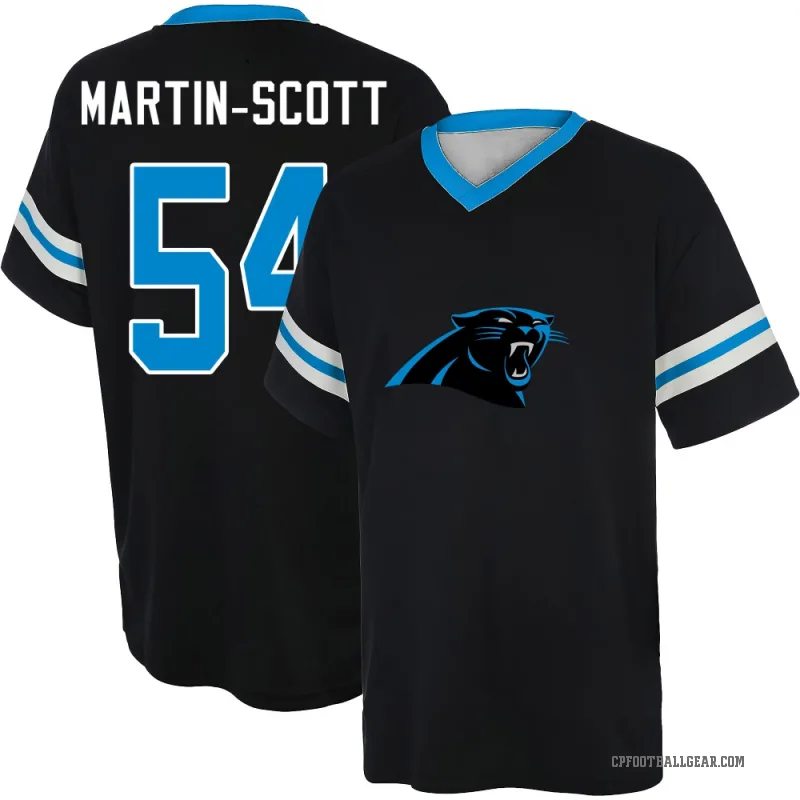 Bam Martin-Scott Men's Black Carolina Panthers Game Day V-Neck T-Shirt