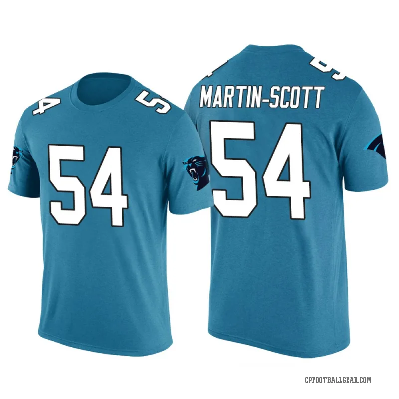 Bam Martin-Scott Men's Blue Carolina Panthers Color Rush T-Shirt