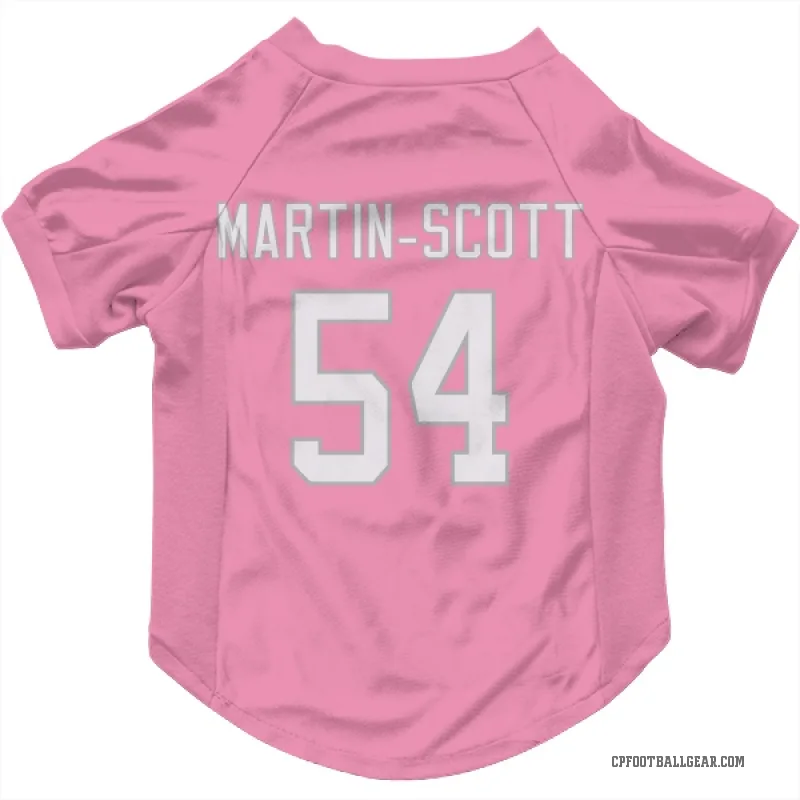 Bam Martin-Scott  Pink Carolina Panthers  Cat & Dog Pet Jersey