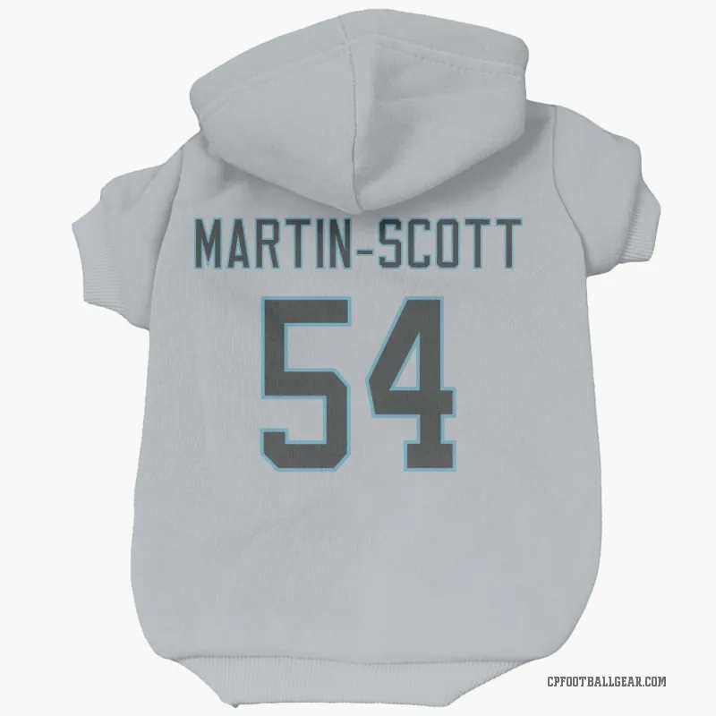 Bam Martin-Scott  White Carolina Panthers  Cat & Dog Pet Hoodie