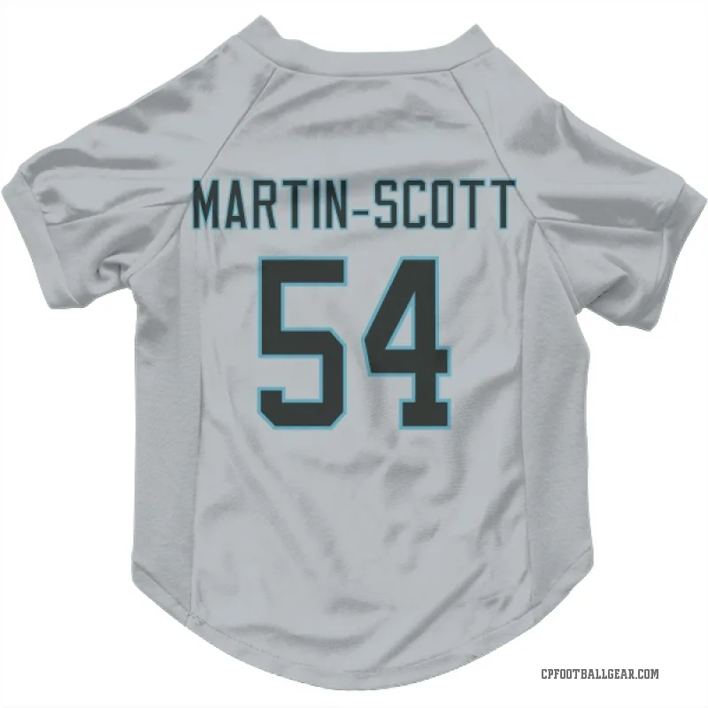 Bam Martin-Scott  White Carolina Panthers  Cat & Dog Pet Jersey
