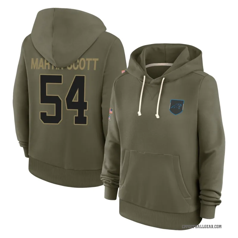 Bam Martin-Scott Women's Olive Carolina Panthers 2025 Salute to Service Hoodie