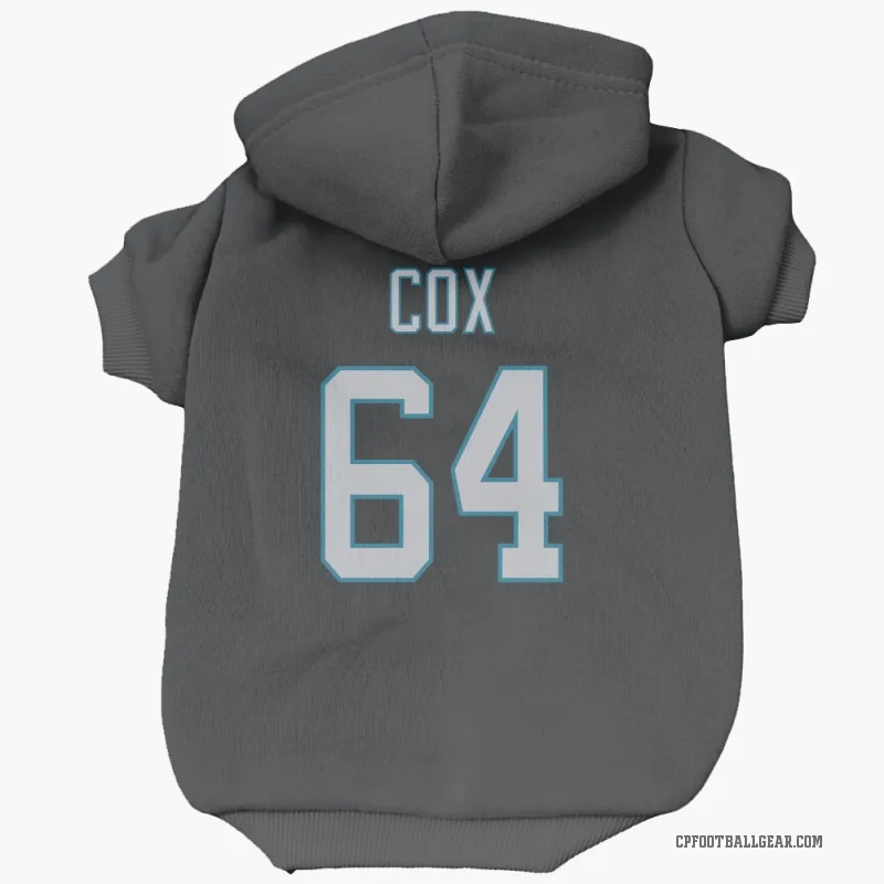 Bryan Cox  Black Carolina Panthers  Cat & Dog Pet Hoodie