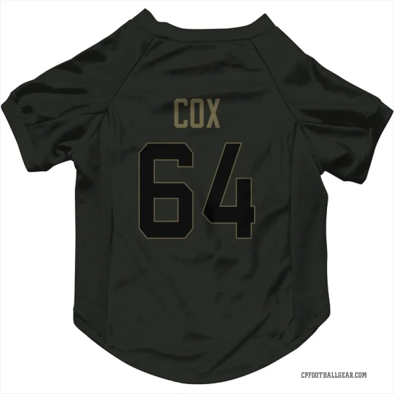 Bryan Cox  Black Carolina Panthers  Service Cat & Dog Pet Jersey