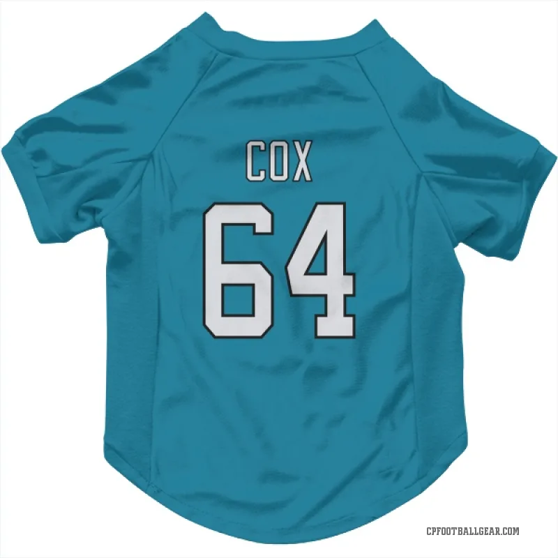 Bryan Cox  Blue Carolina Panthers  Cat & Dog Pet Jersey