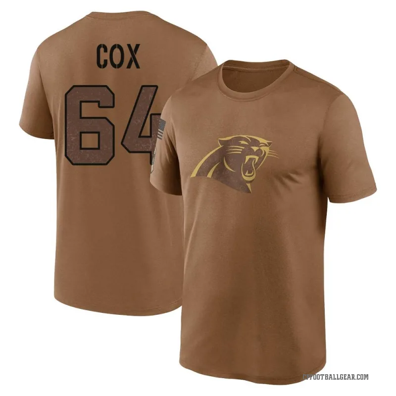 Bryan Cox Men's Brown Carolina Panthers 2023 Salute To Service Performance T-Shirt