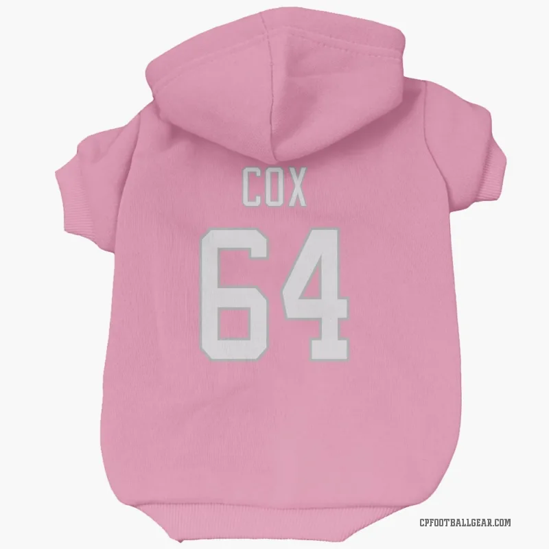 Bryan Cox  Pink Carolina Panthers  Cat & Dog Pet Hoodie