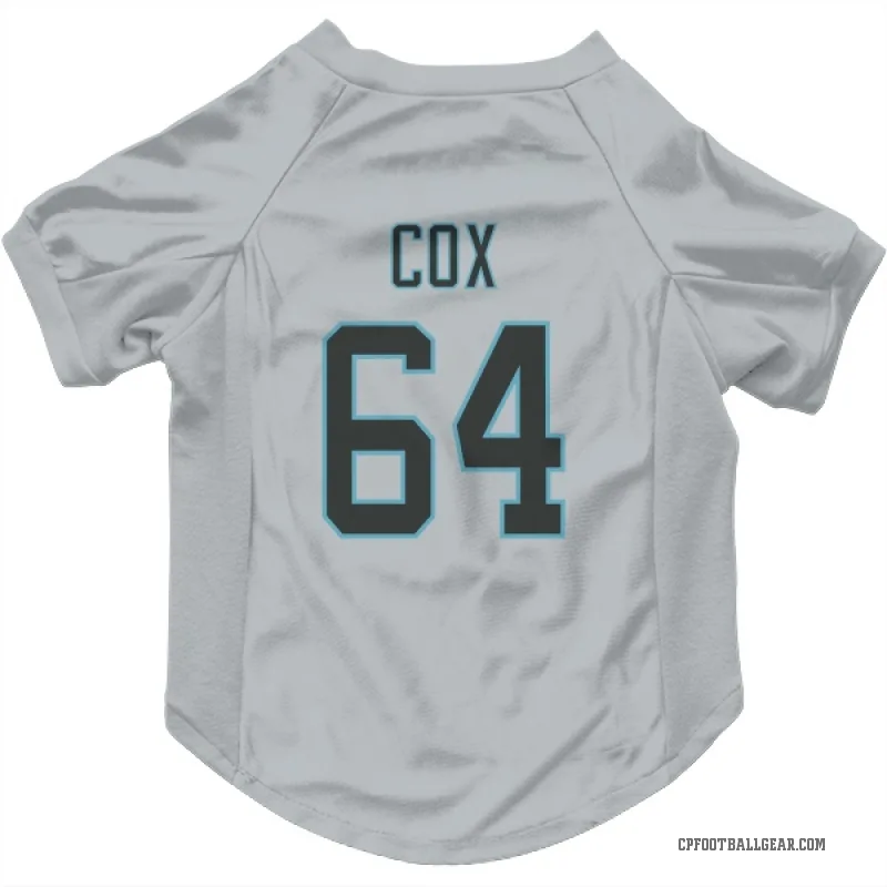 Bryan Cox  White Carolina Panthers  Cat & Dog Pet Jersey