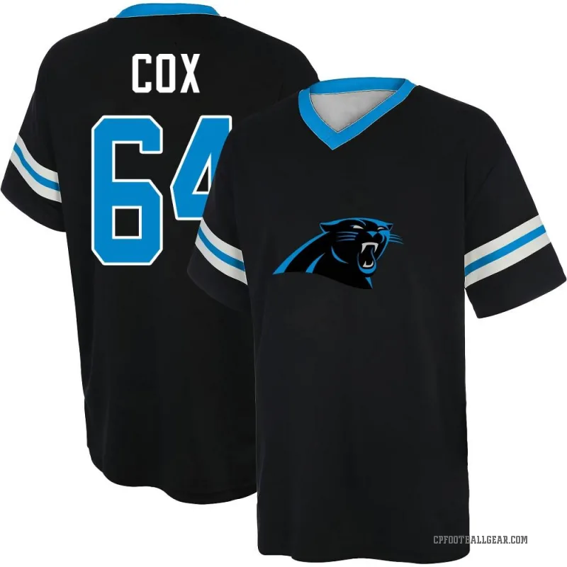 Bryan Cox Youth Black Carolina Panthers Game Day V-Neck T-Shirt