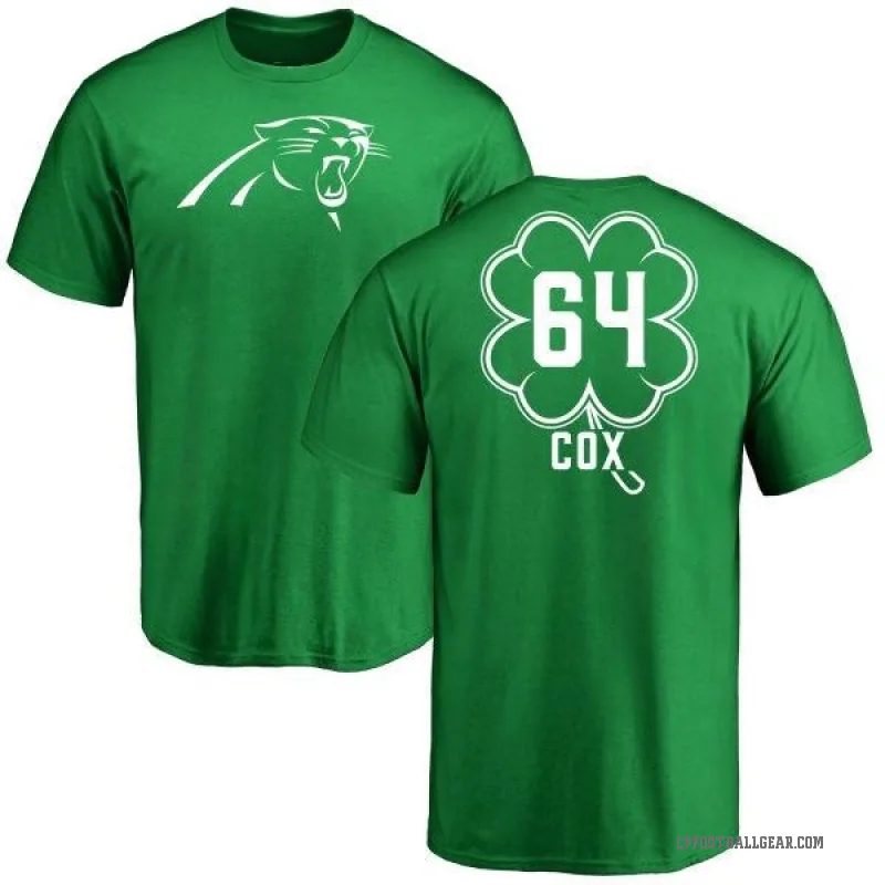 Bryan Cox Youth Green Carolina Panthers St. Patrick's Day T-Shirt