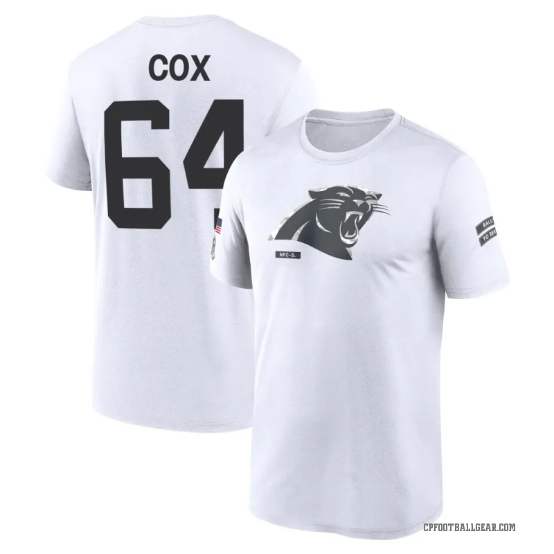 Bryan Cox Youth White Carolina Panthers 2024 Salute to Service Performance T-Shirt