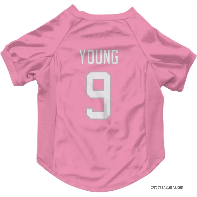 Bryce Young  Pink Carolina Panthers  Cat & Dog Pet Jersey