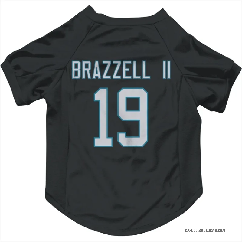 Chris Brazzell II  Black Carolina Panthers  Cat & Dog Pet Jersey