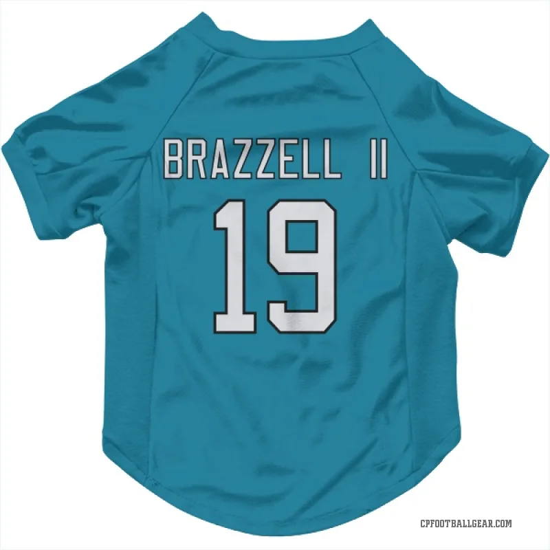 Chris Brazzell II  Blue Carolina Panthers  Cat & Dog Pet Jersey
