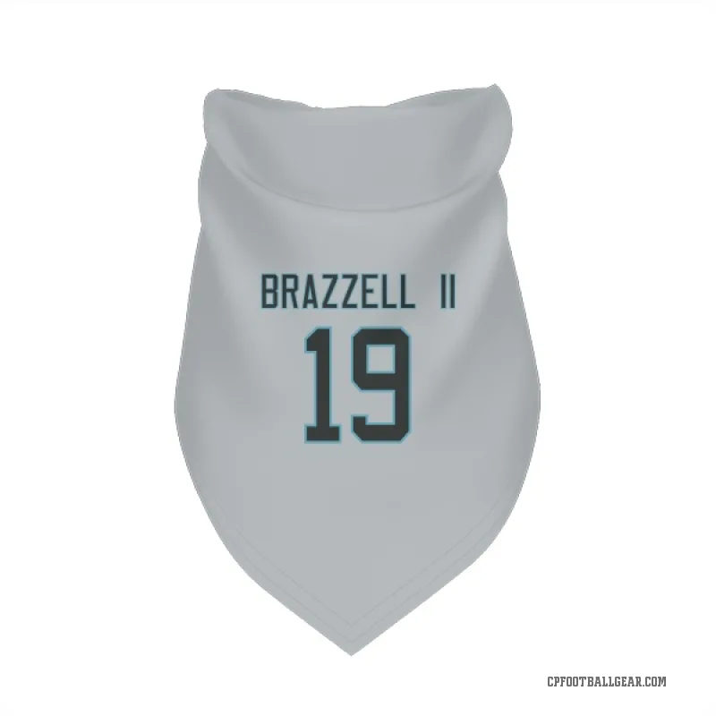 Chris Brazzell II  Carolina Panthers   Silver Cat & Dog Pet Bandana