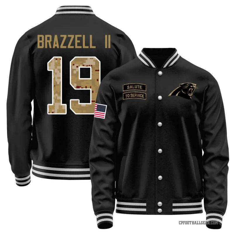 Chris Brazzell II Men's Black Carolina Panthers Salute to Service Sideline Performance Jacket
