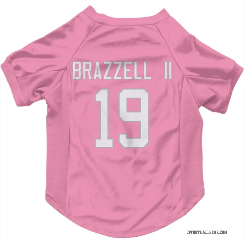 Chris Brazzell II  Pink Carolina Panthers  Cat & Dog Pet Jersey
