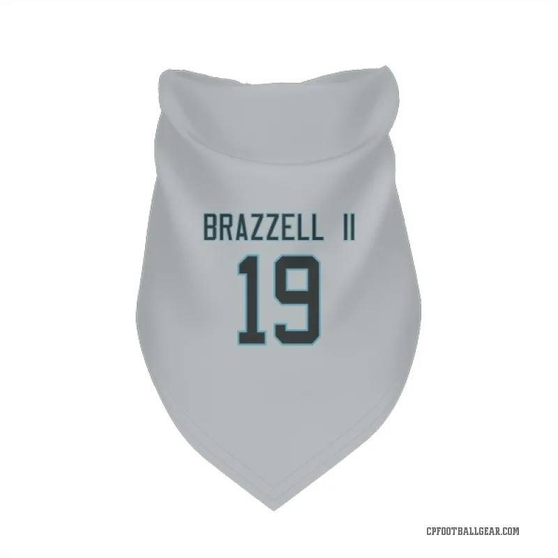 Chris Brazzell II  White Carolina Panthers  Cat & Dog Pet Bandana
