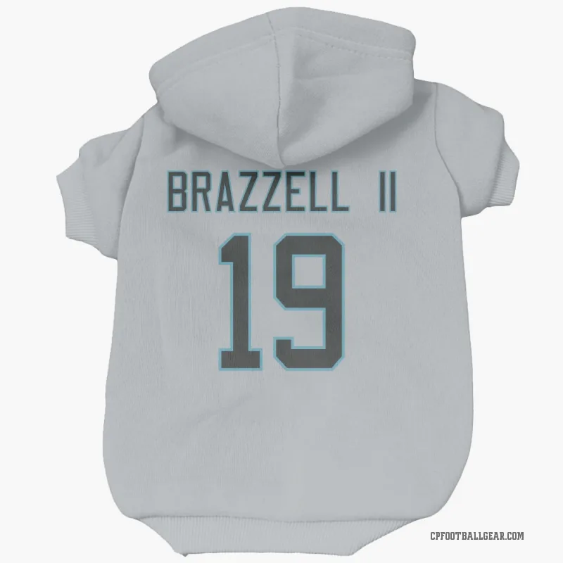 Chris Brazzell II  White Carolina Panthers  Cat & Dog Pet Hoodie