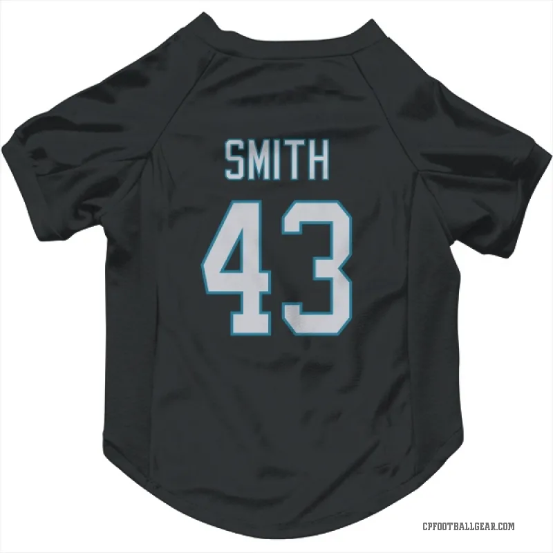 DeVonta Smith  Black Carolina Panthers  Cat & Dog Pet Jersey