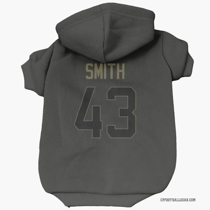 DeVonta Smith  Black Carolina Panthers  Service Cat & Dog Pet Hoodie