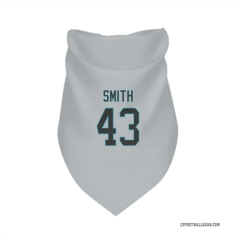 DeVonta Smith  Carolina Panthers   Silver Cat & Dog Pet Bandana