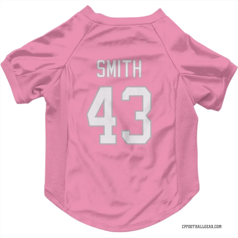DeVonta Smith  Pink Carolina Panthers  Cat & Dog Pet Jersey
