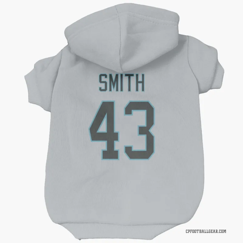 DeVonta Smith  White Carolina Panthers  Cat & Dog Pet Hoodie