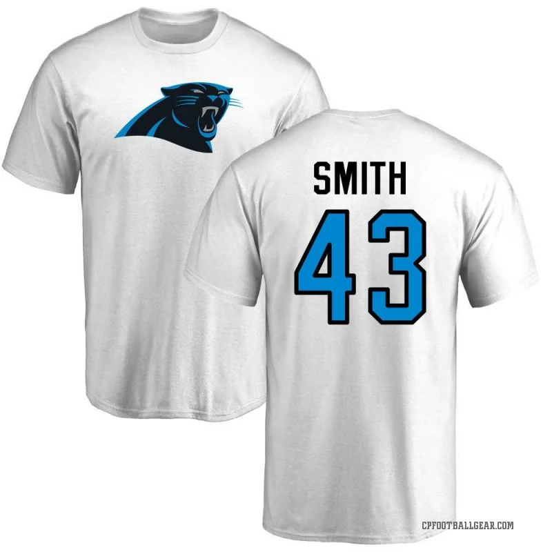 DeVonta Smith Youth White Carolina Panthers Logo T-Shirt -