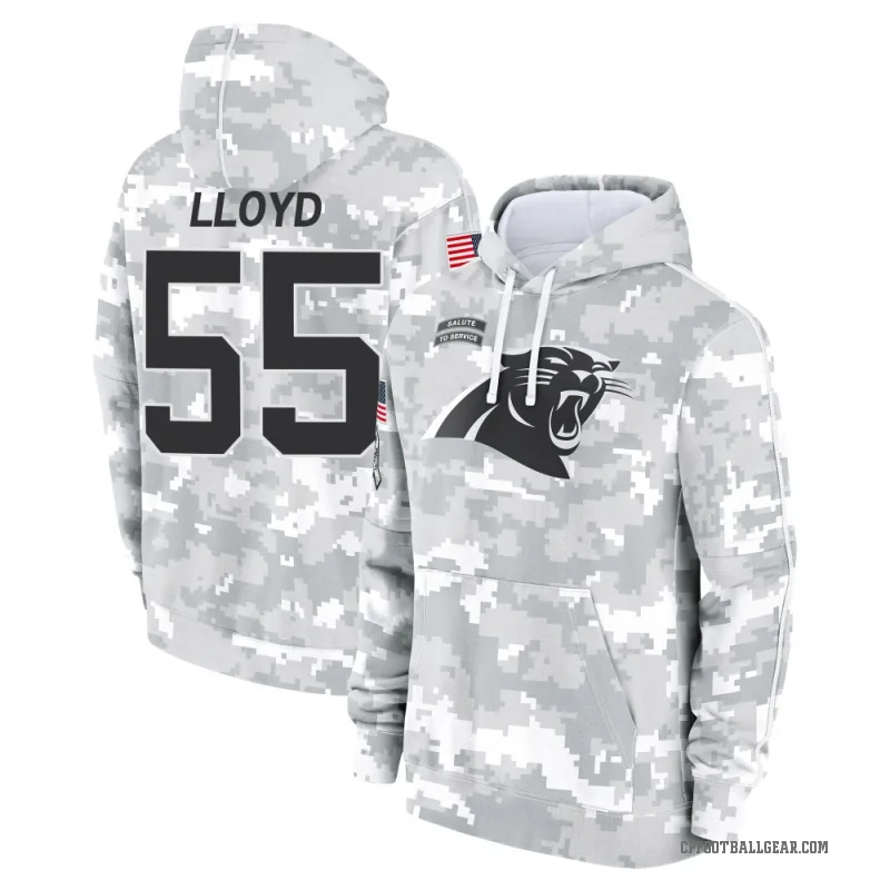 Devin Lloyd Men's Camo Carolina Panthers Arctic 2024 Salute to Service Club Fleece Pullover Hoodie