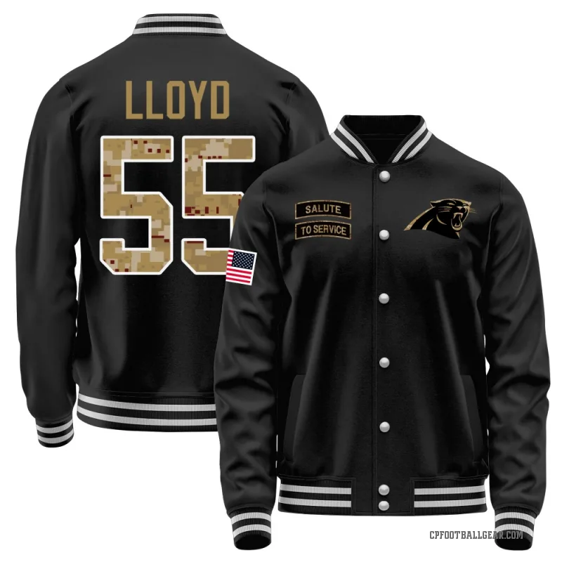 Devin Lloyd Youth Black Carolina Panthers Salute to Service Sideline Performance Jacket